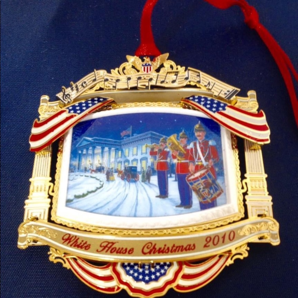 WHITE HOUSE CHRISTMAS ORNAMENT 2010 3D Gold